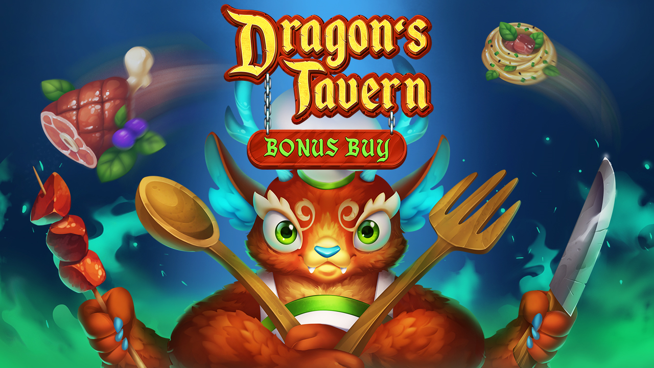 Dragon’s Tavern Bonus Buy, slot 3 cilindros, multiplicadores, giros grátis, Evoplay, símbolos wild, mecânica de queda.